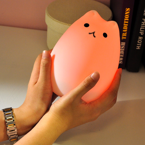 Lampara Touch Gato Pusheen 12x11 cm. | Recargable Usb
