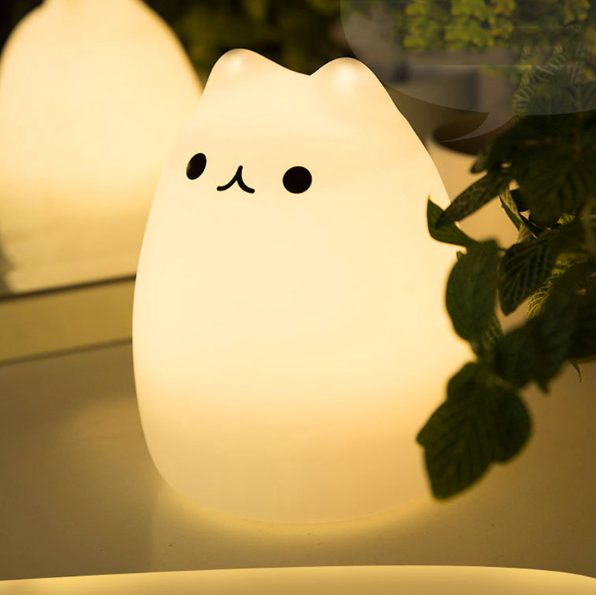 Lampara Touch Gato Pusheen 12x11 cm. | Recargable Usb