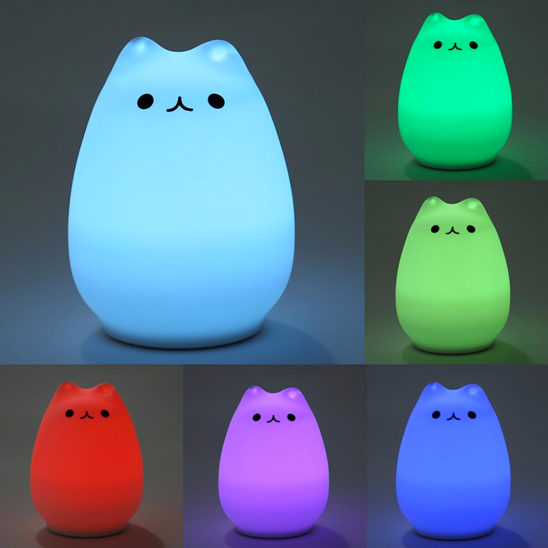Lampara Touch Gato Pusheen 12x11 cm. | Recargable Usb
