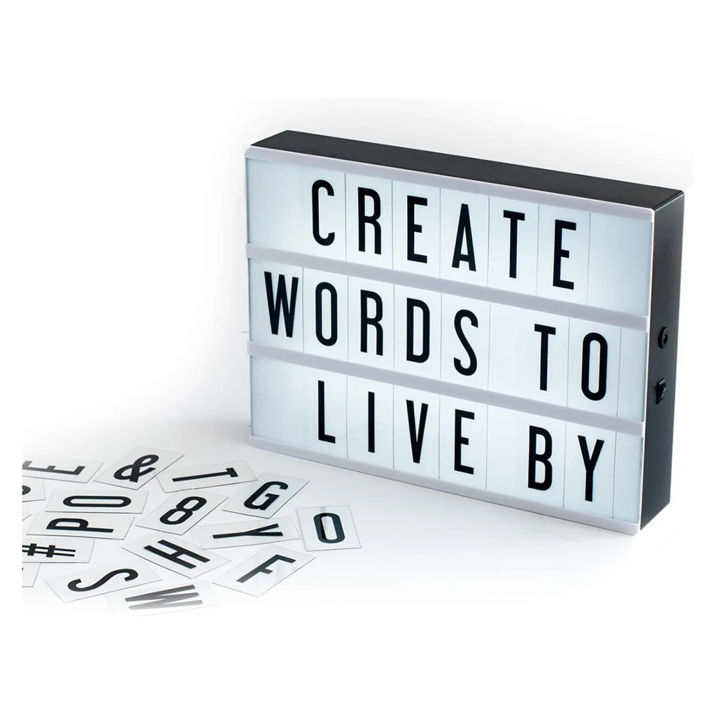 Caja De Luz Doble Set De Letras - Usb