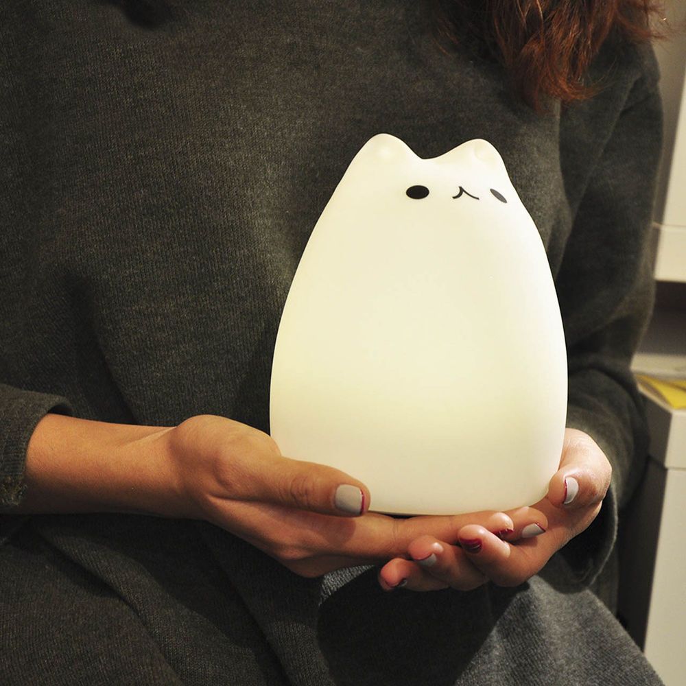 Lampara Touch Gato Pusheen 12x11 cm. | Recargable Usb