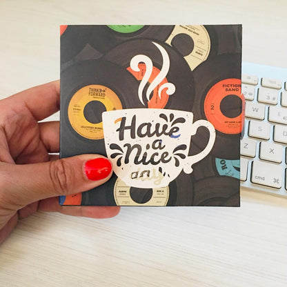Posavasos Discos de Vinilo - Set de 6 Pzas. Vinyl Coasters