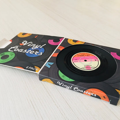 Posavasos Discos de Vinilo - Set de 6 Pzas. Vinyl Coasters