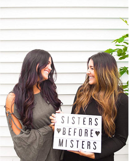 Caja De Luz Doble Set De Letras - Usb