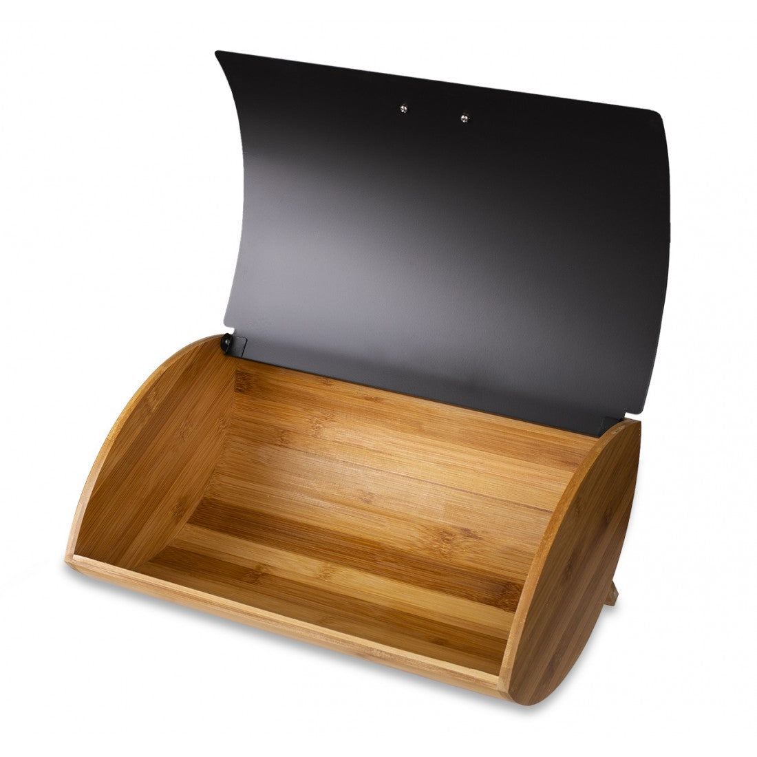 Panera Madera de  Bambú. Tapa de Metal - Bread Boxes