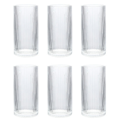 Vaso Diseño Biselado Set 6 Un.