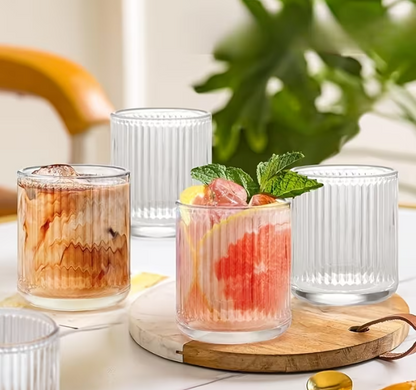 Vasos Vintage Bisel - 6 Unidades Cóctel. 270 ml